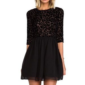 BB Dakota Corella Chiffon Long Sleeve Dress